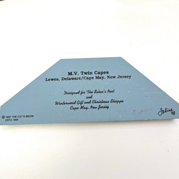Vintage 1993-1998 Cape May & National Treasures Shelf Sitters by The Cat's Meow - Picture 7 of 12